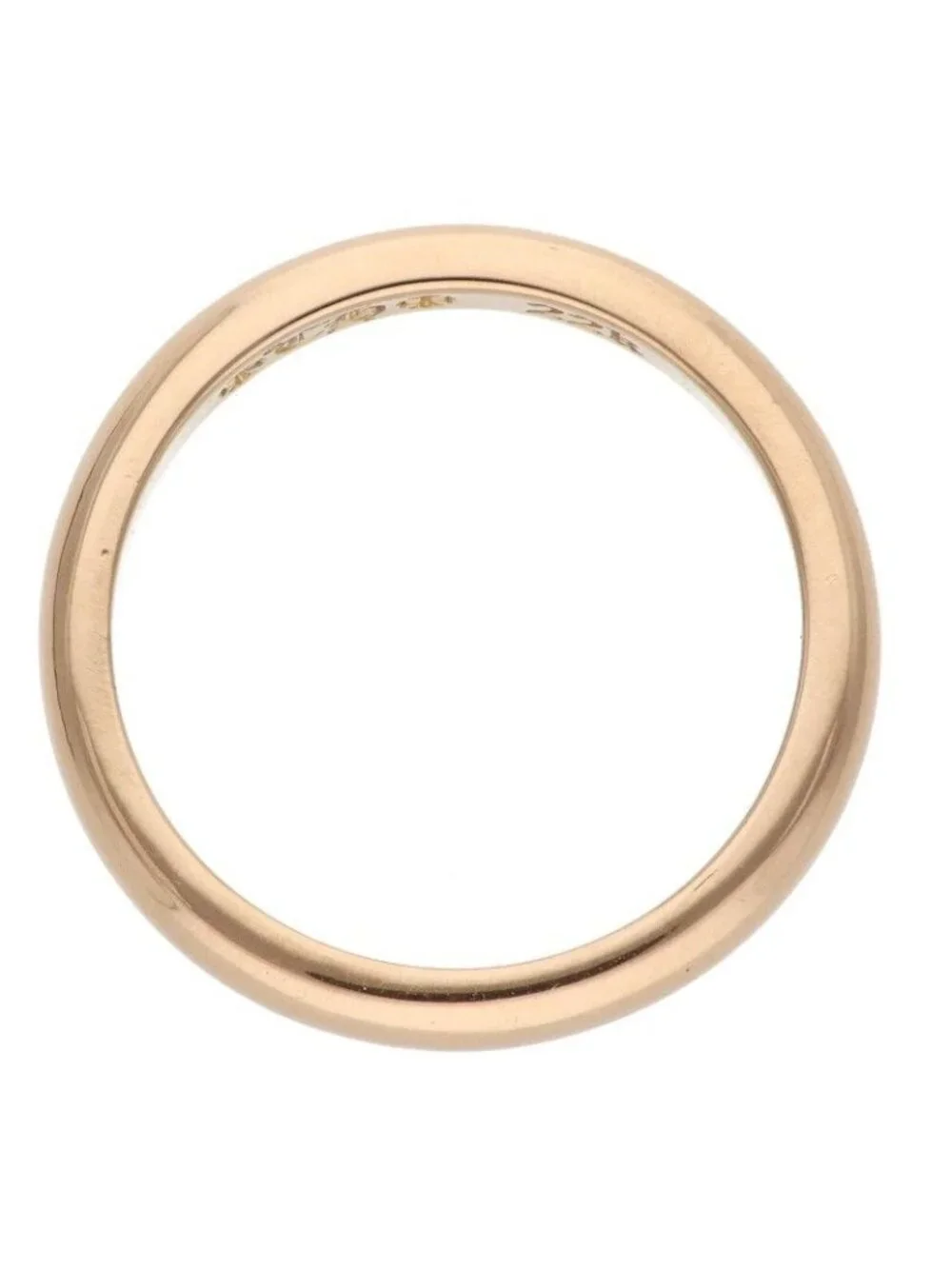 Chrome Hearts 22k WD Round Bblgm Wedding Plain Bubble Gum Gold Ring